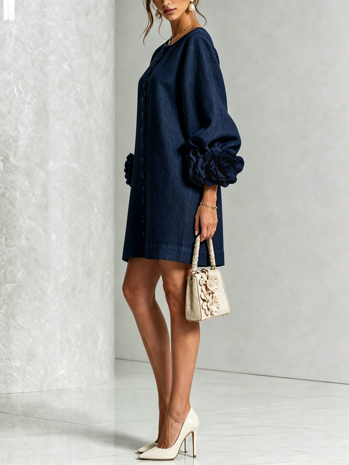 Felicity | Floral Button-Down Mini Dress