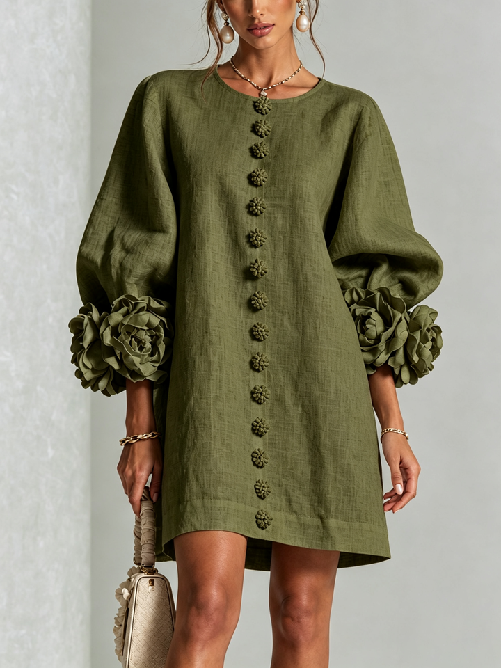 Felicity | Floral Button-Down Mini Dress