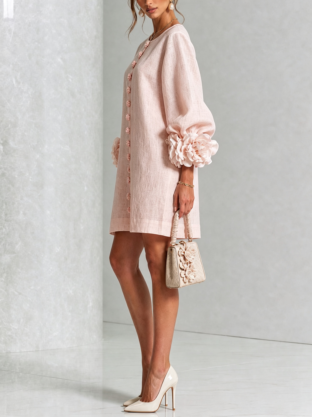 Felicity | Floral Button-Down Mini Dress