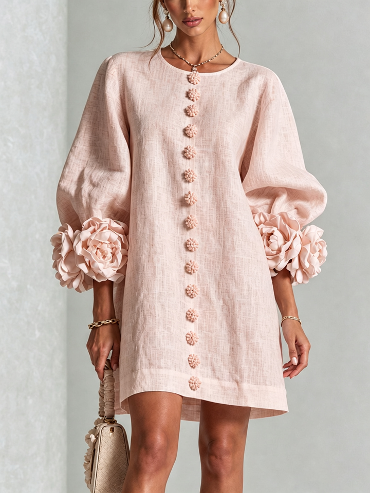 Felicity | Floral Button-Down Mini Dress