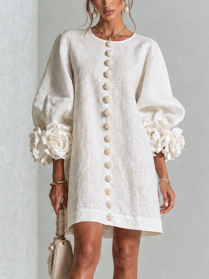 Felicity | Floral Button-Down Mini Dress
