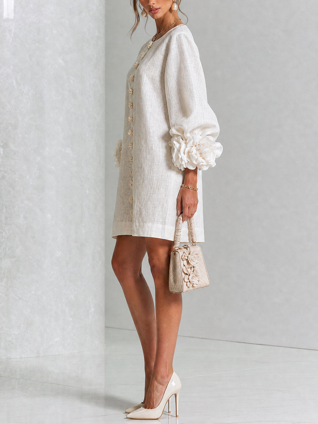 Felicity | Floral Button-Down Mini Dress