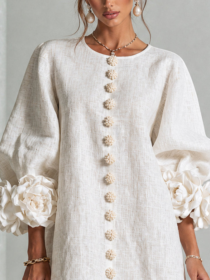 Felicity | Floral Button-Down Mini Dress