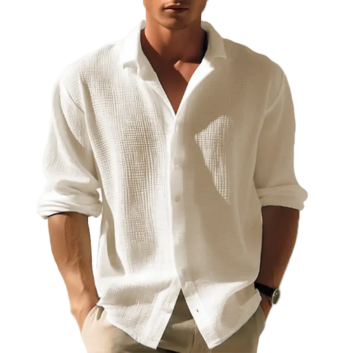 Men’s Button Down Shirt Lapel Collar