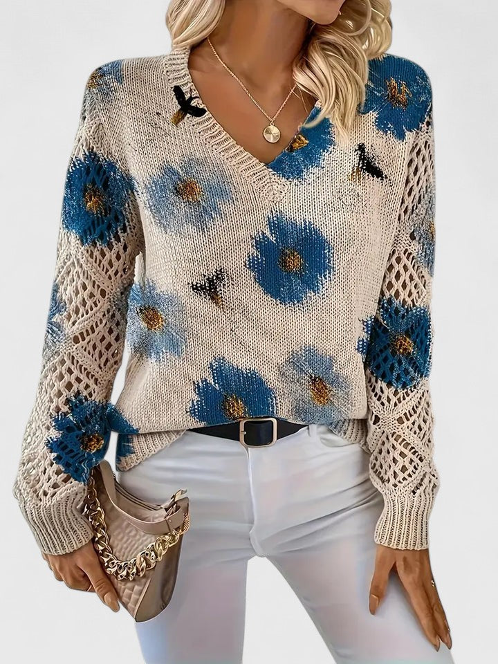 Aurelia | Elegant Floral Sweater