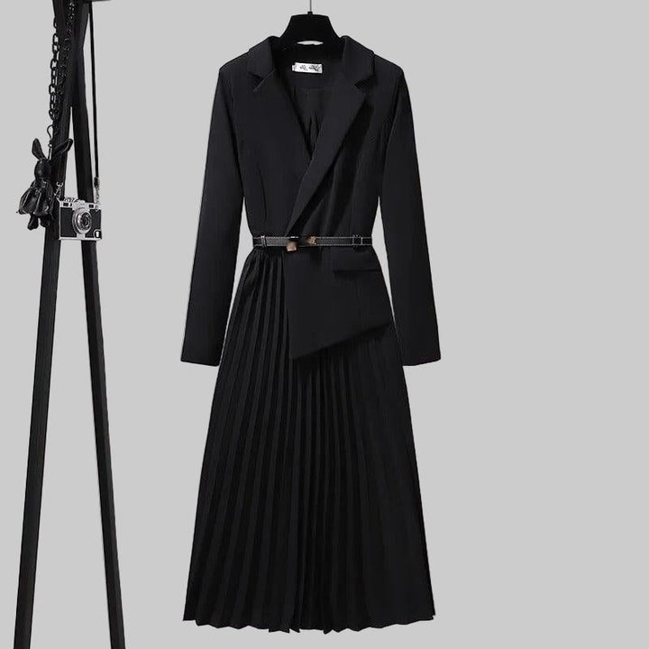 Brigitta | Pleated Blazer Dress for Women