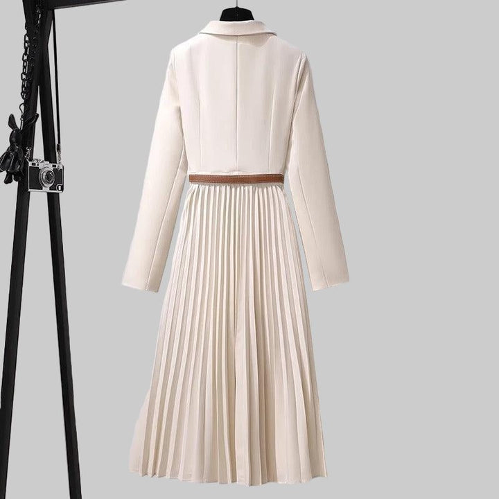 Brigitta | Pleated Blazer Dress for Women