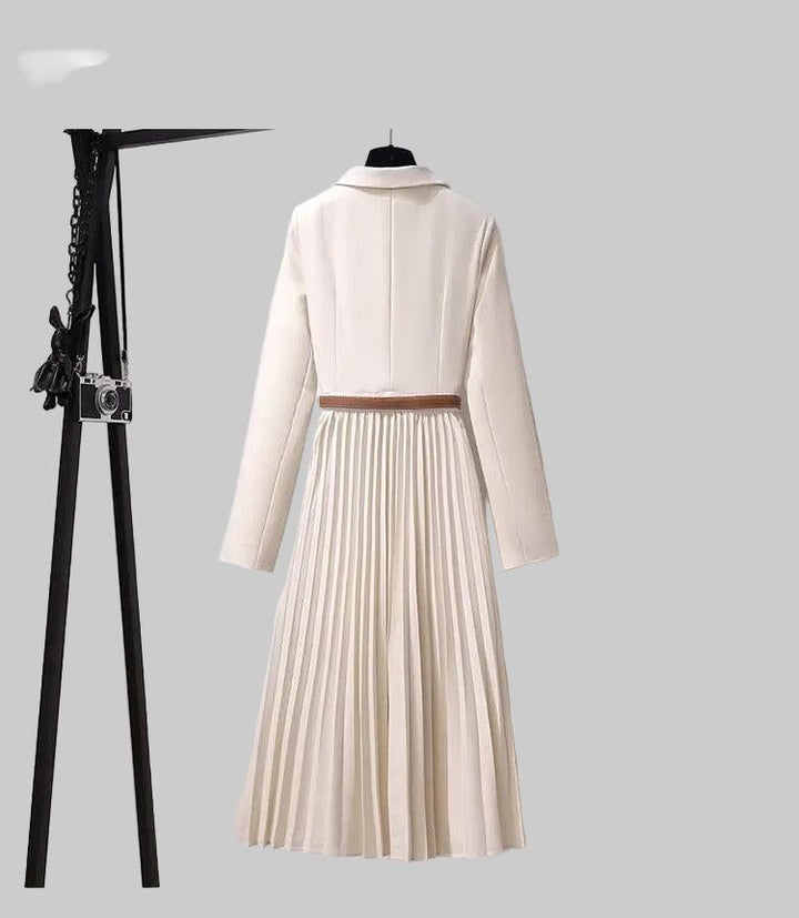 Brigitta | Pleated Blazer Dress for Women