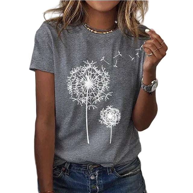 Women’s Graphic T Shirt Crew Neck