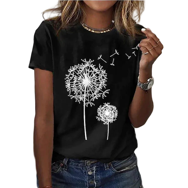 Women’s Graphic T Shirt Crew Neck