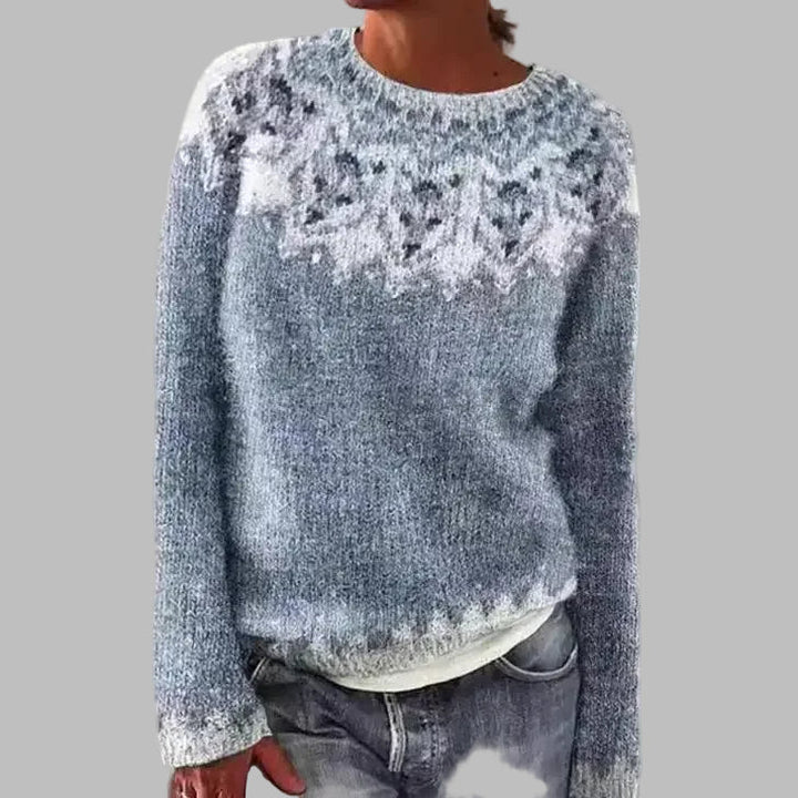 Patricia | Frosted Snowflake Knit Sweater