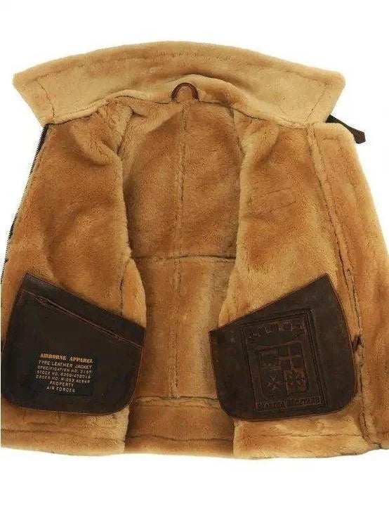 Men’s Aviator Jacket with Fur Collar