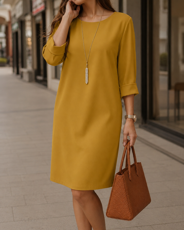Odette | Relaxed Roll-Cuff Dress