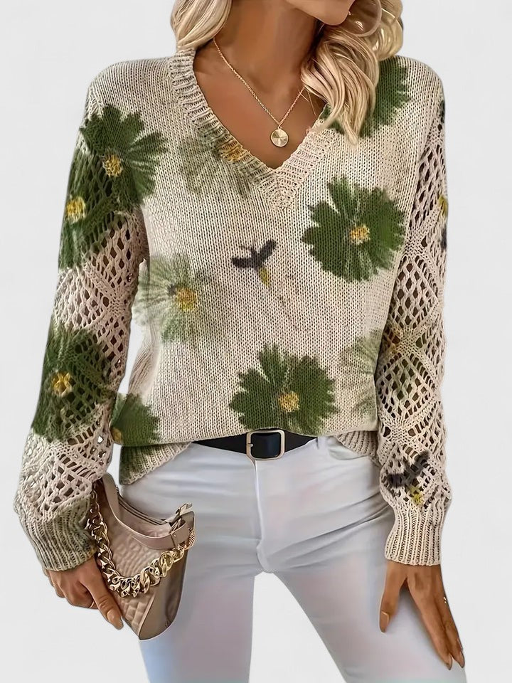 Aurelia | Elegant Floral Sweater