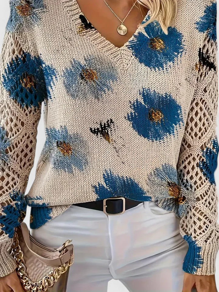 Aurelia | Elegant Floral Sweater