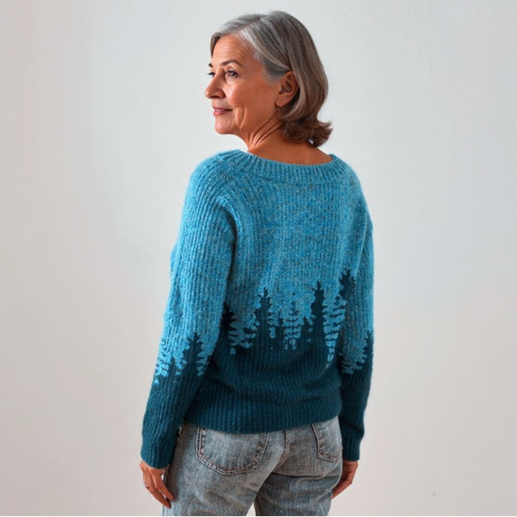 Ruth | Pine Forest Knit Sweater