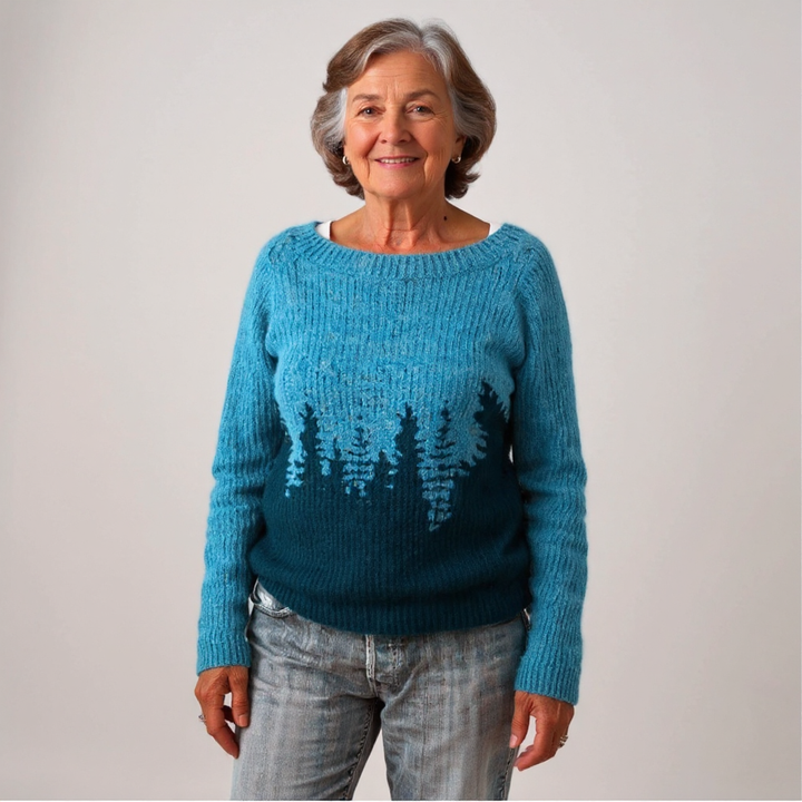 Ruth | Pine Forest Knit Sweater