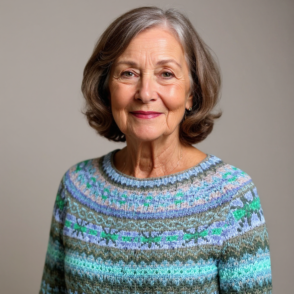 Margaret | Ocean Multi Fair Isle Knit Sweater