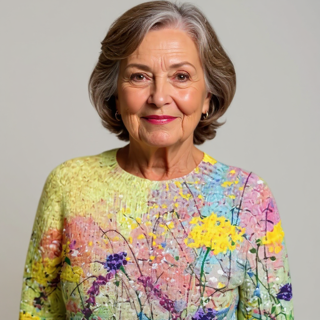 Theresa | Watercolor Meadow Knit Sweater