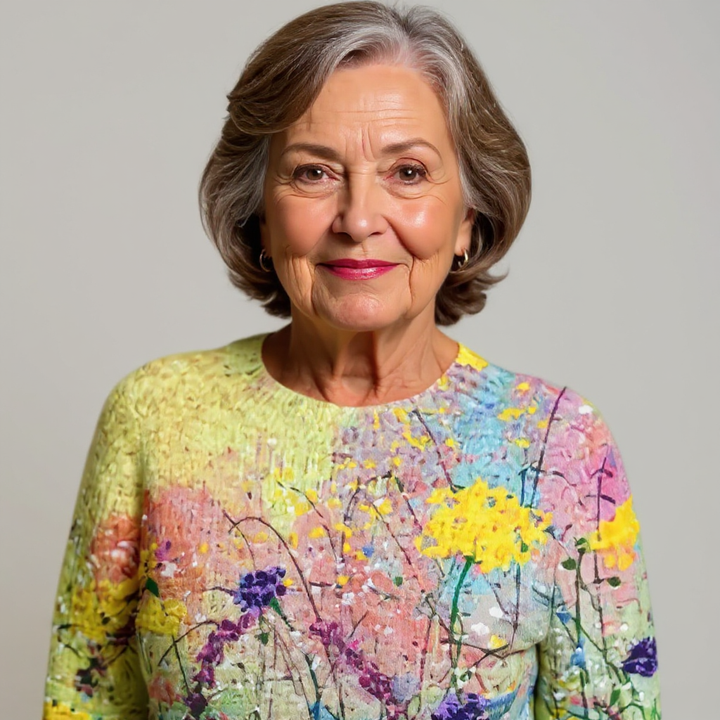 Theresa | Watercolor Meadow Knit Sweater