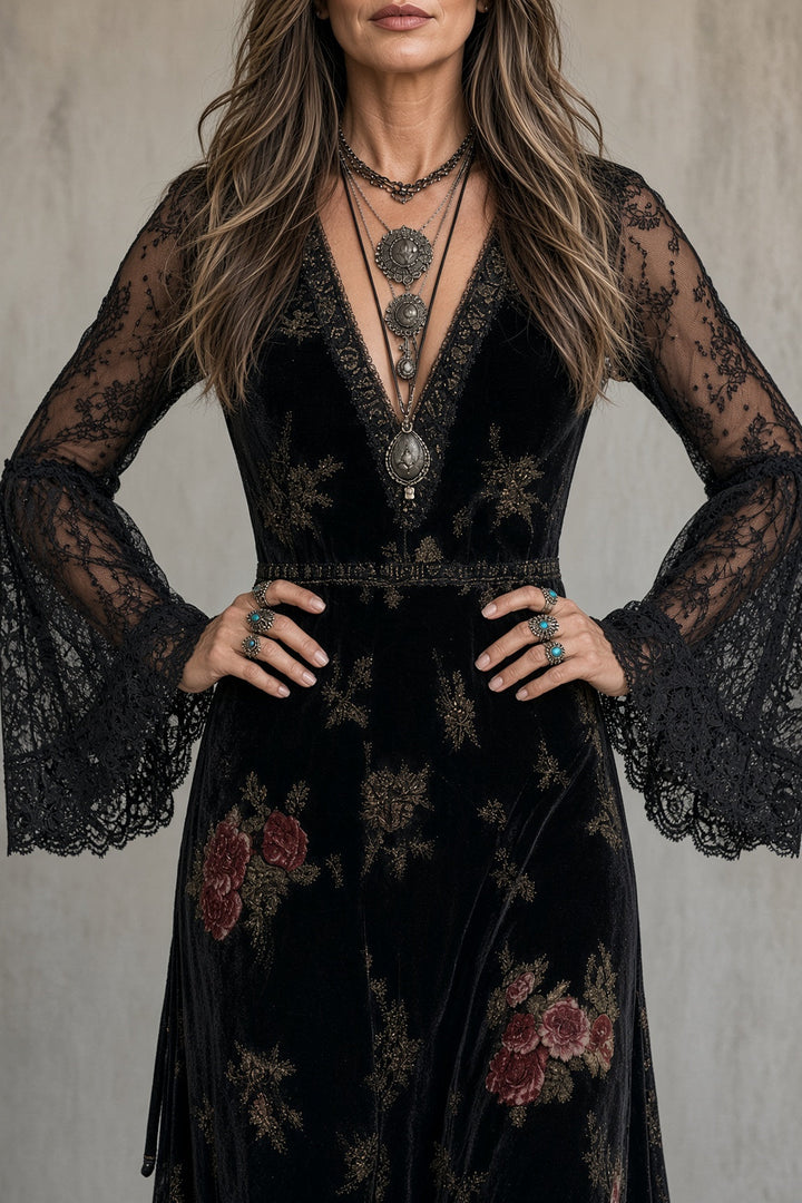 Natalie | Velvet Dress