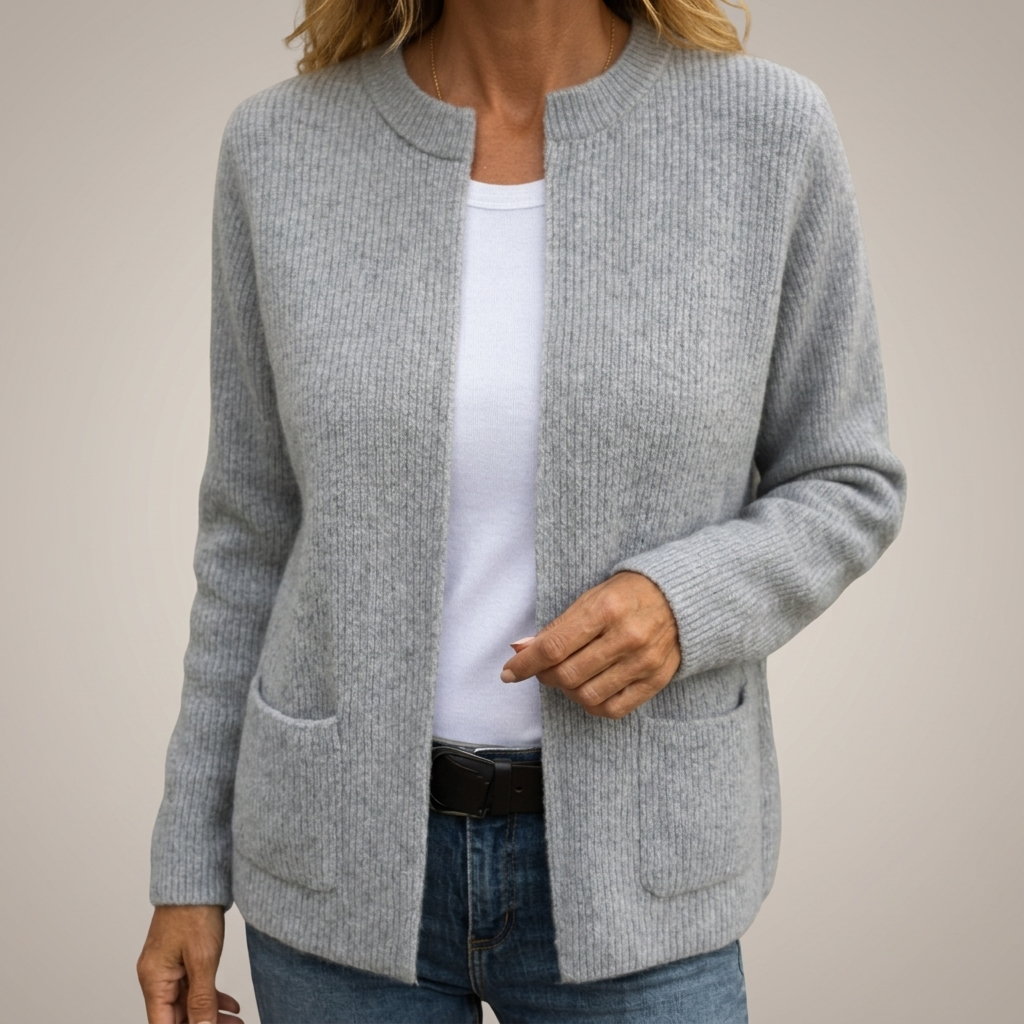 Veda | Warm Knit Zip Cardigan