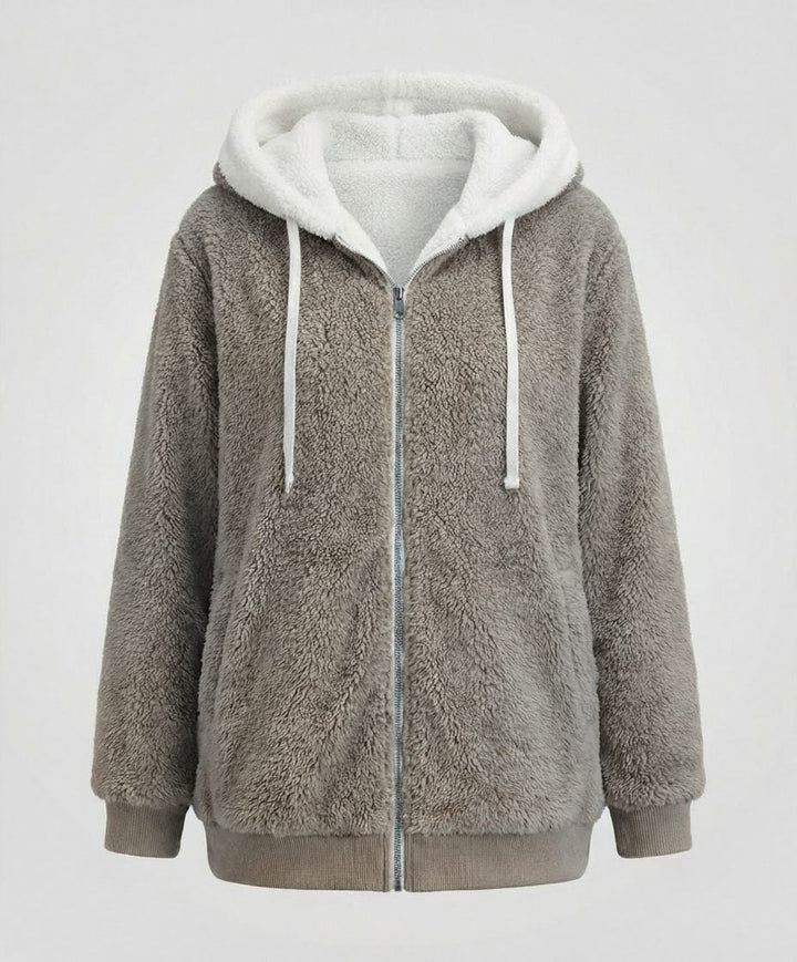 Iolanthe | Oversized Hooded Fleece Jacket for Women
