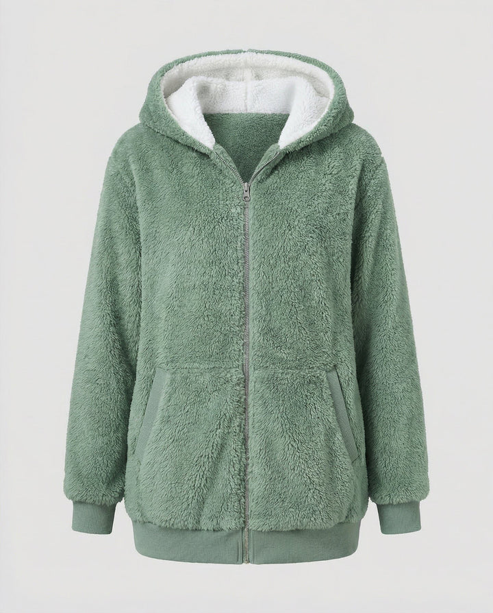 Iolanthe | Oversized Hooded Fleece Jacket for Women