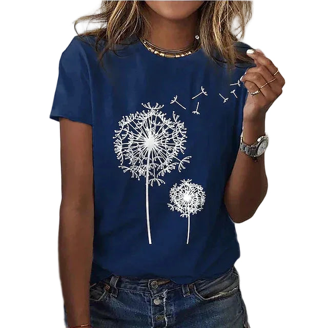 Women’s Graphic T Shirt Crew Neck