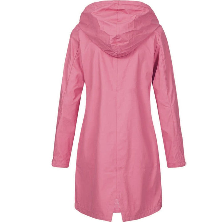 Kiri | Hooded A-Line Longline Rain Jacket for Women