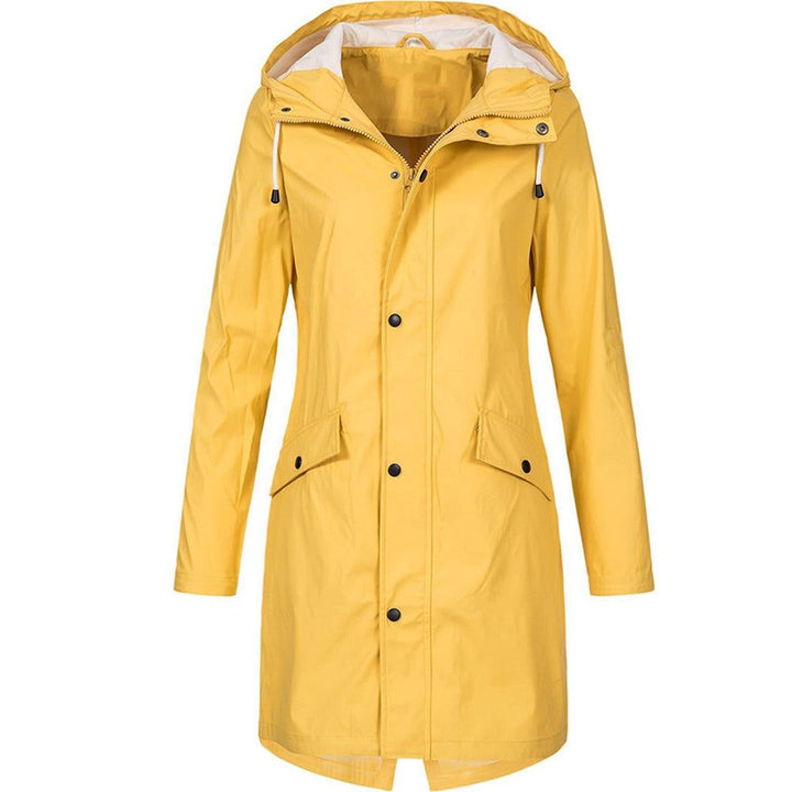 Kiri | Hooded A-Line Longline Rain Jacket for Women