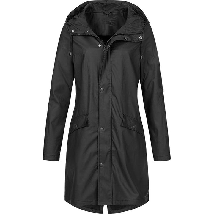 Kiri | Hooded A-Line Longline Rain Jacket for Women