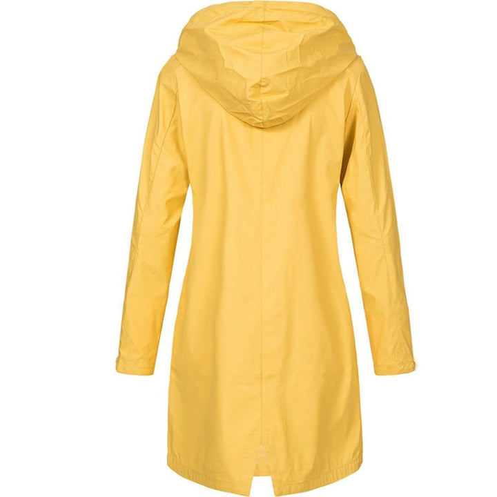 Kiri | Hooded A-Line Longline Rain Jacket for Women