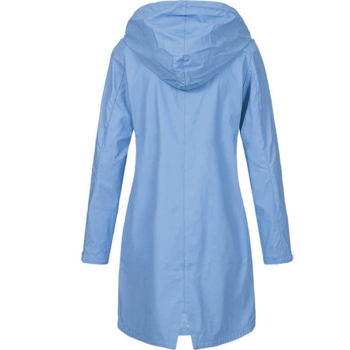 Kiri | Hooded A-Line Longline Rain Jacket for Women