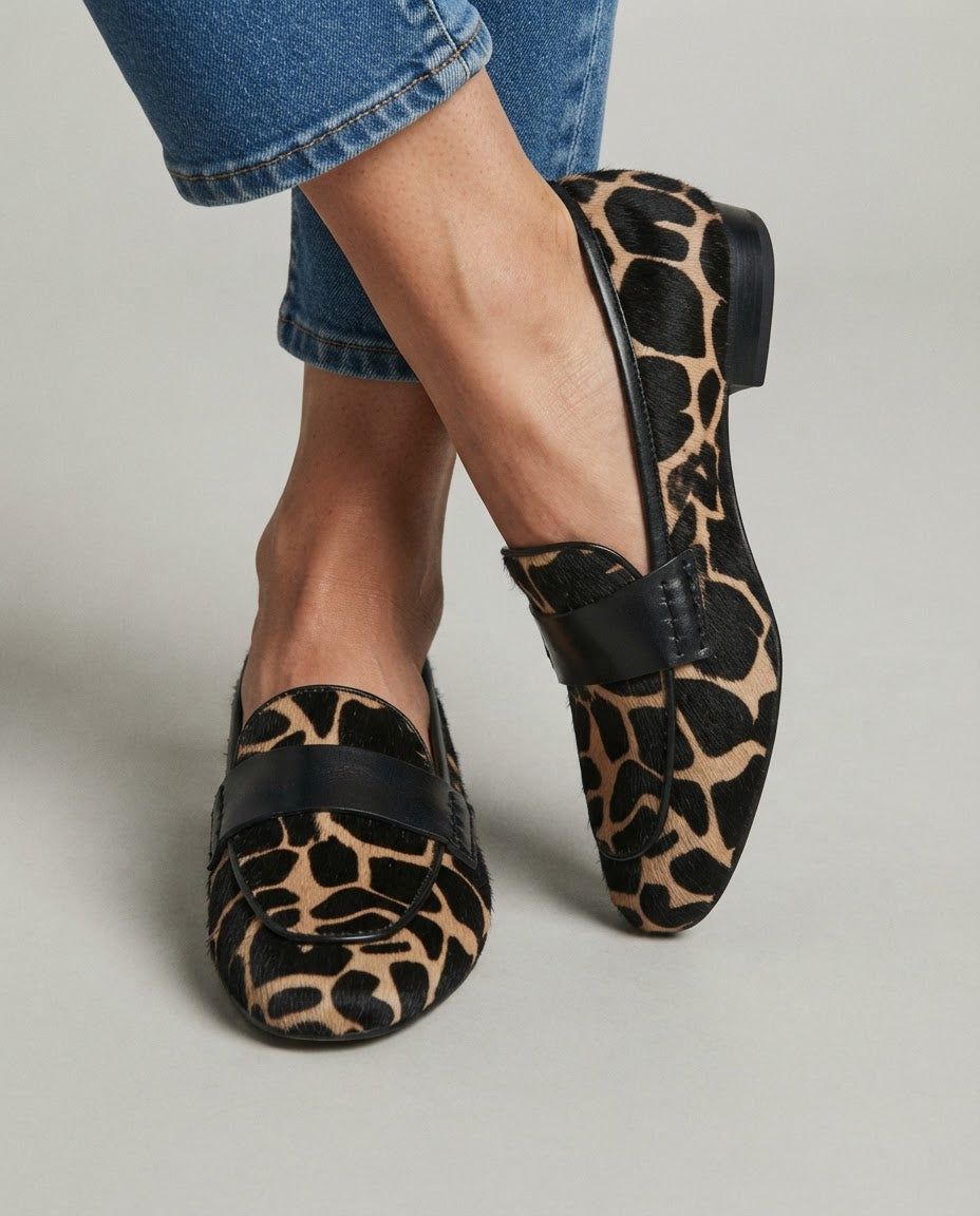 Giulia | Moccasin, Apricot Giraffe
