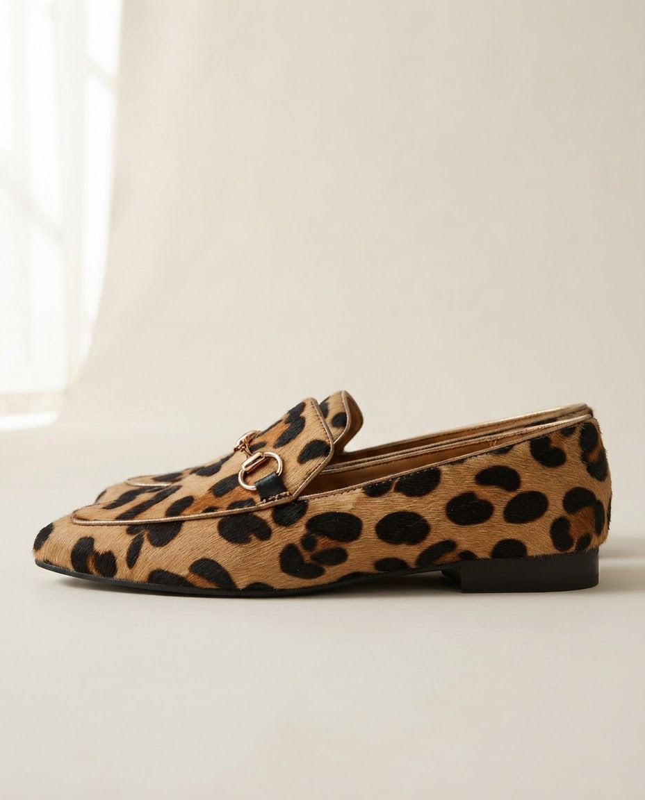 Serena | Loafer, Leopard with Bit