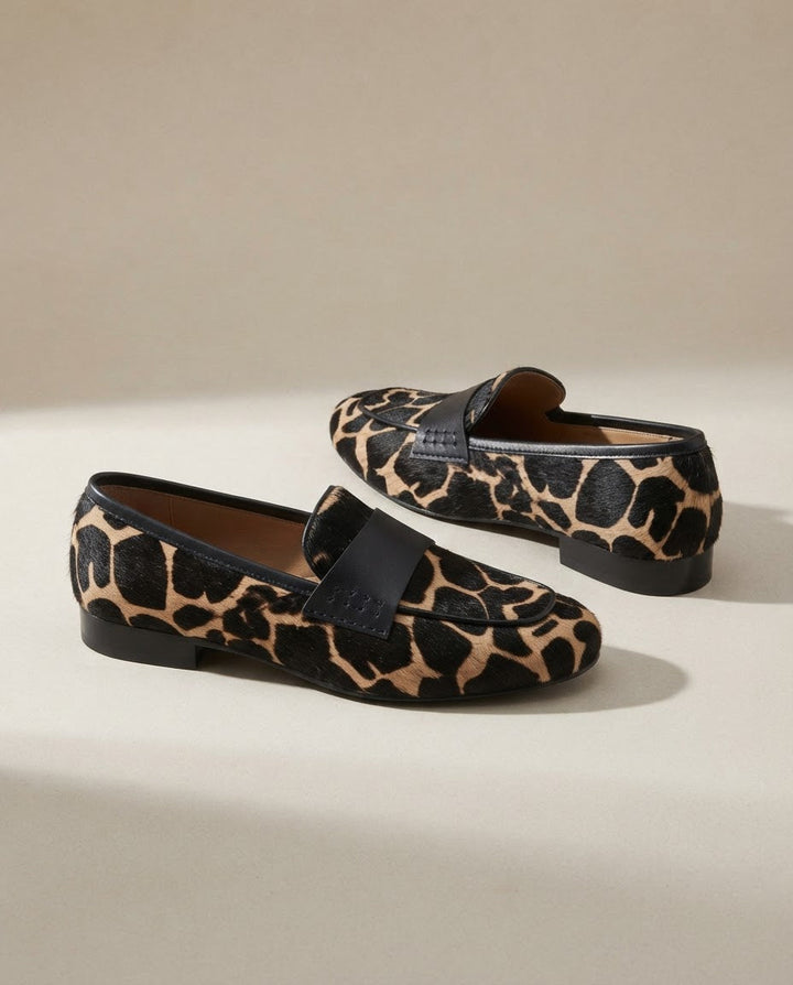 Giulia | Moccasin, Apricot Giraffe