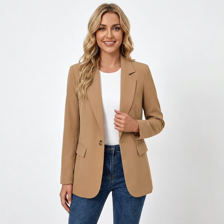 Oriane | Single-Breasted Tailored Blazer with Notch Lapel for Women