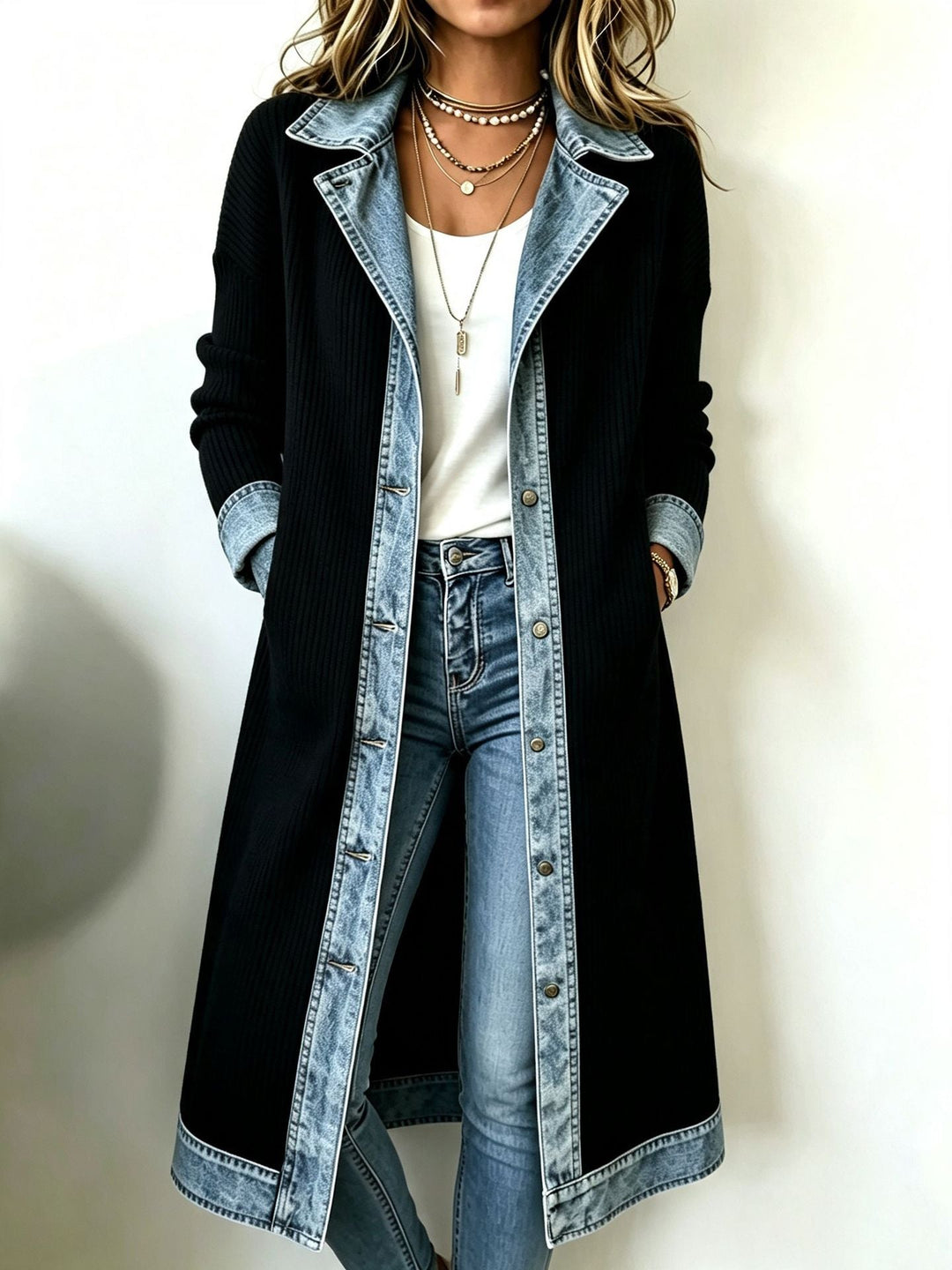 Camryn | Ribbed Knit Long Cardigan