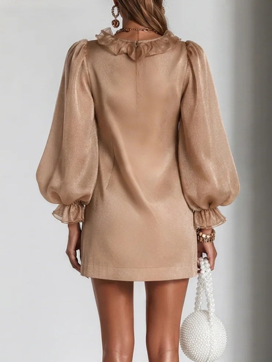 Emmeline | Elegant Ruffle Detail Mini Dress