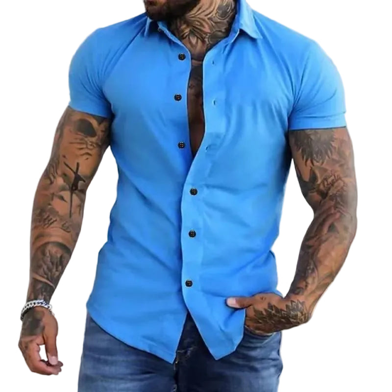 Men’s Short Sleeve Button Down Shirt