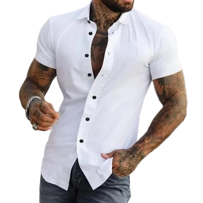 Men’s Short Sleeve Button Down Shirt