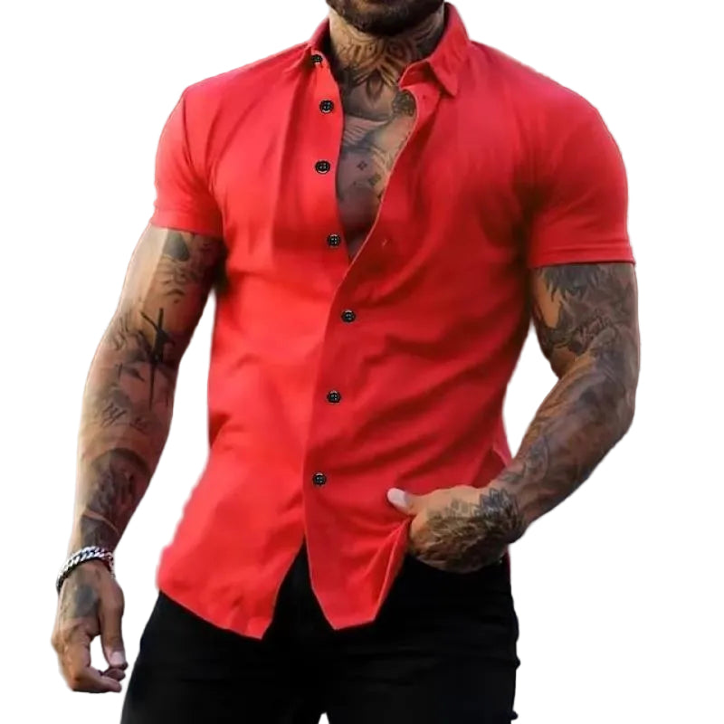 Men’s Short Sleeve Button Down Shirt
