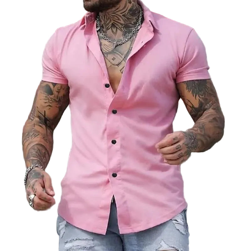 Men’s Short Sleeve Button Down Shirt