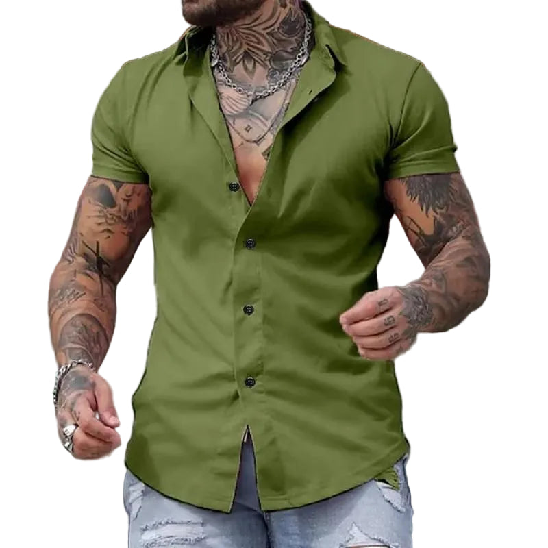 Men’s Short Sleeve Button Down Shirt