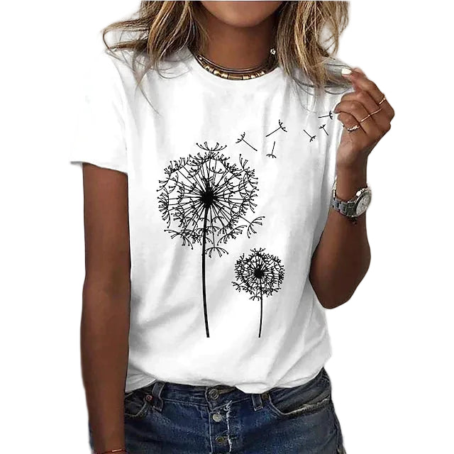 Women’s Graphic T Shirt Crew Neck