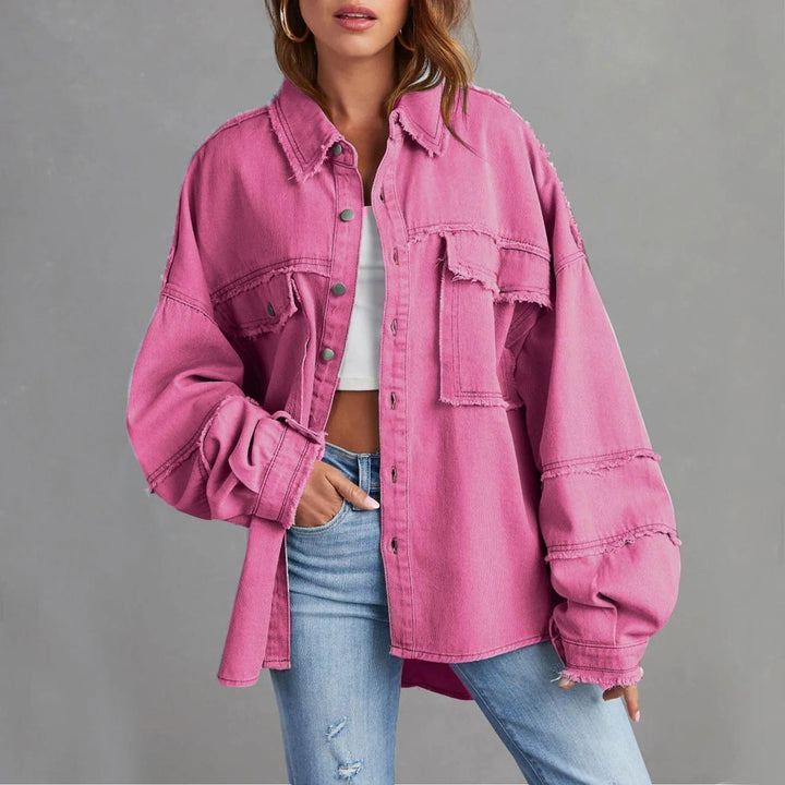 Rozenn | Oversized Denim Shirt Jacket for Women