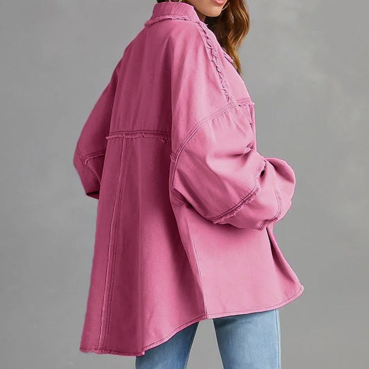 Rozenn | Oversized Denim Shirt Jacket for Women
