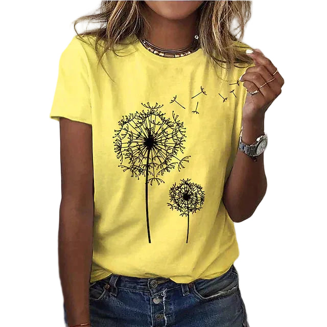 Women’s Graphic T Shirt Crew Neck